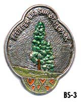 Redwood National and State Parks Walking Hiking Stick Medallion-California