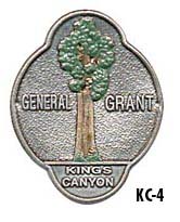 Kings Canyon National Park Walking Hiking Stick Medallion California 