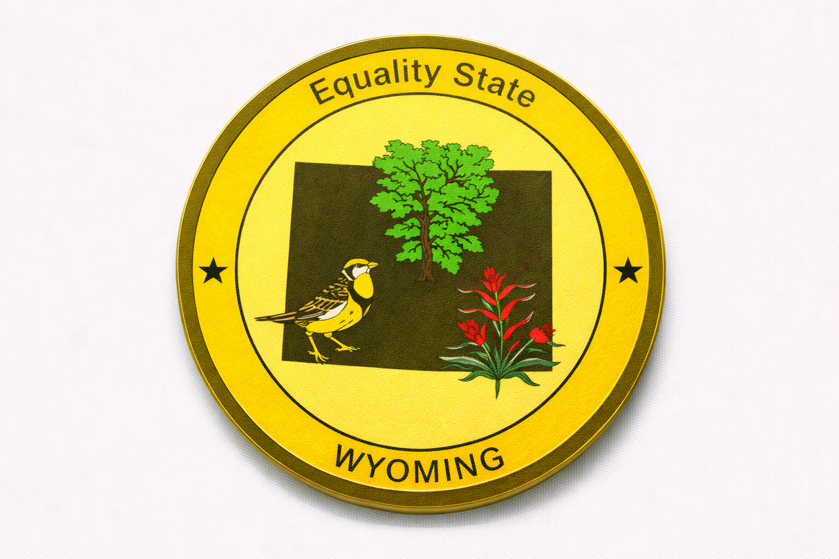 Wyoming State Medallion